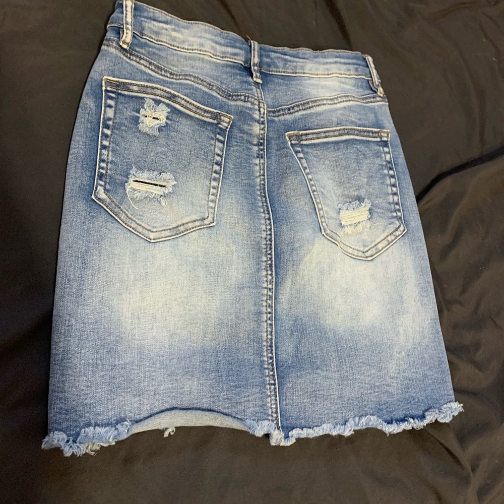 Light Wash Jean Skirt